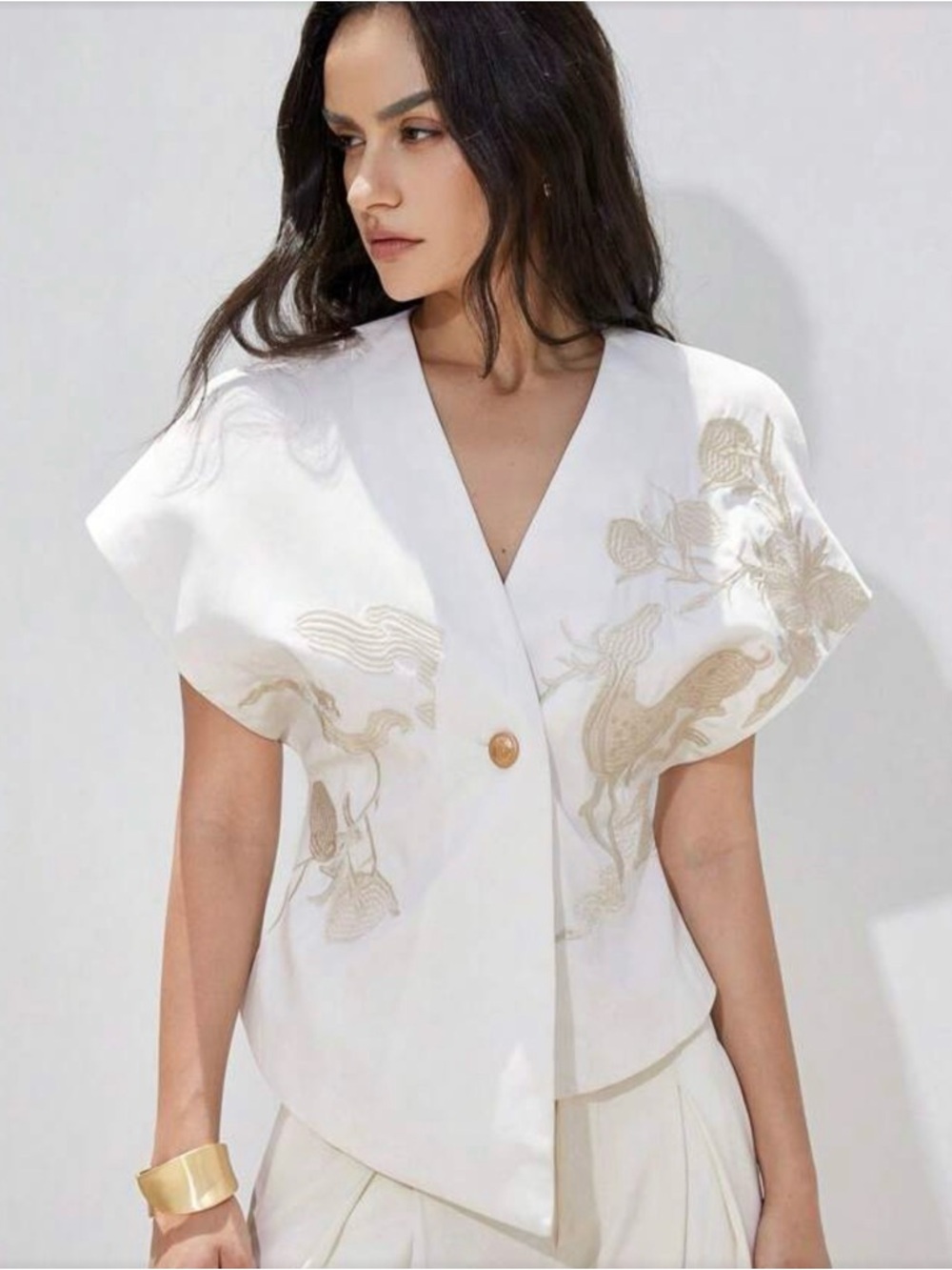 Embroidered waistcoat vest